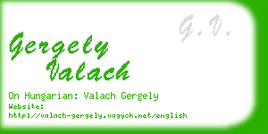 gergely valach business card